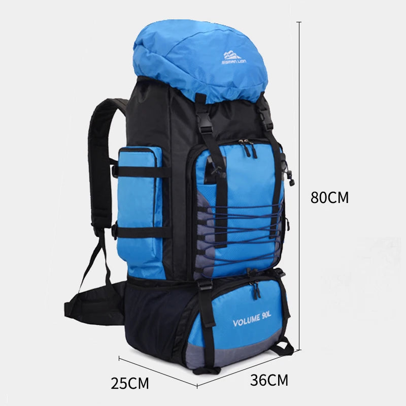 90L Travel Camping Backpack | Mountaineering Large Capacity Sports Bag