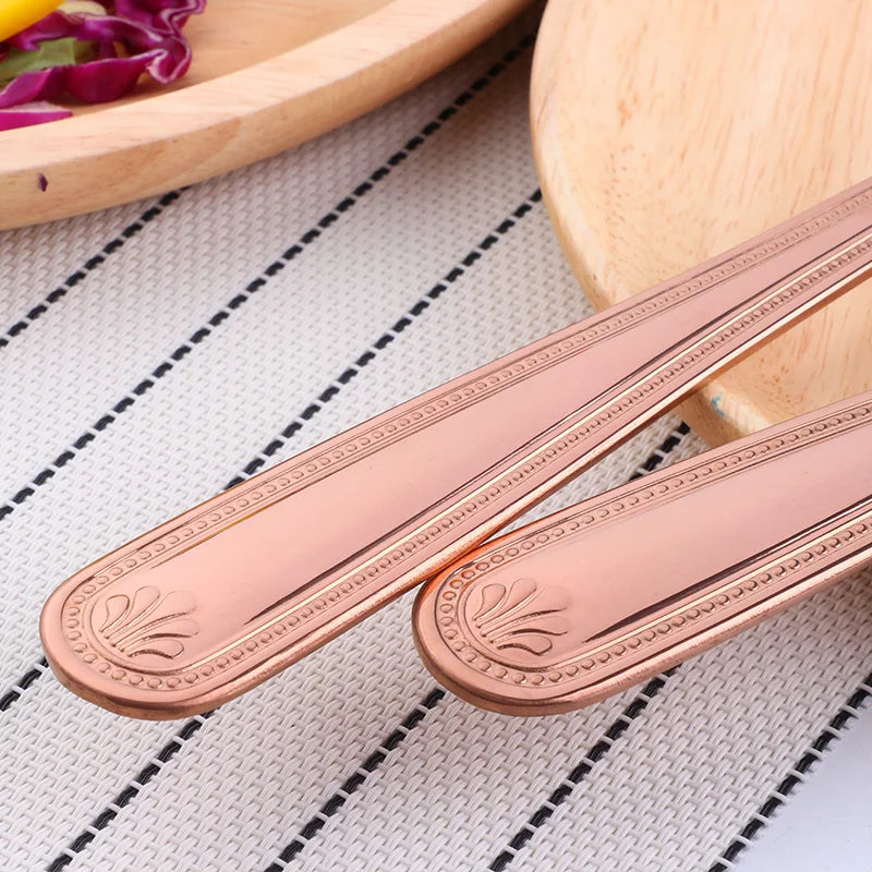 Stainless Steel Big Salad Spoon Fork Set