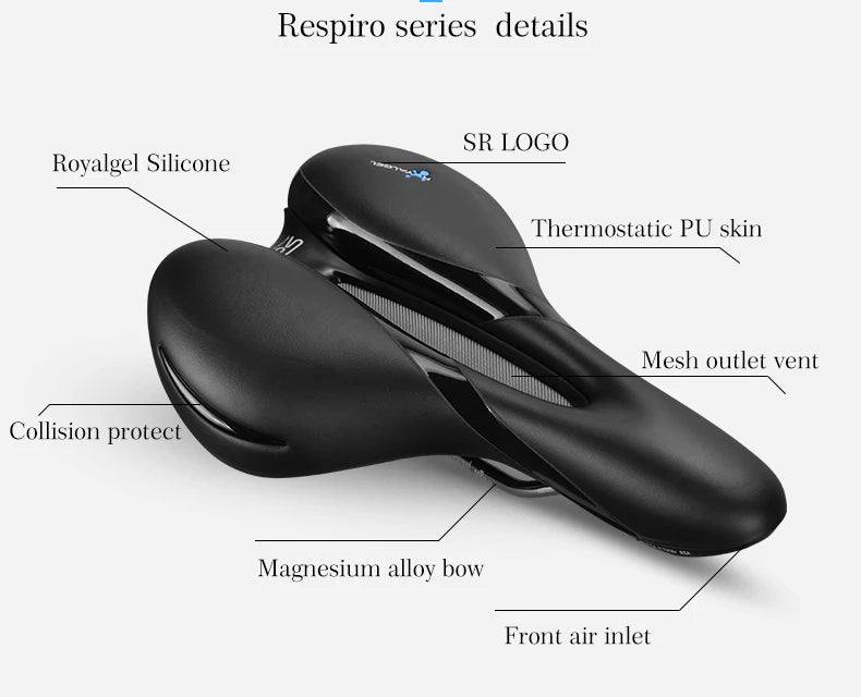 SELLE ROYAL Italy Cycling MTB Bike Bicycle Rail Hollow Saddle Breathable Soft ROYALGEL Silica Gel Cushion Bike Bicycle Part Seat