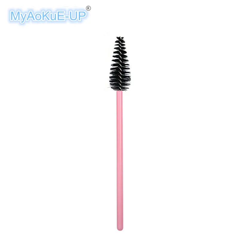 200 Pcs Water Drop Shape Disposable Nylon Mascara Wands - Eye Lashes Extension Brush