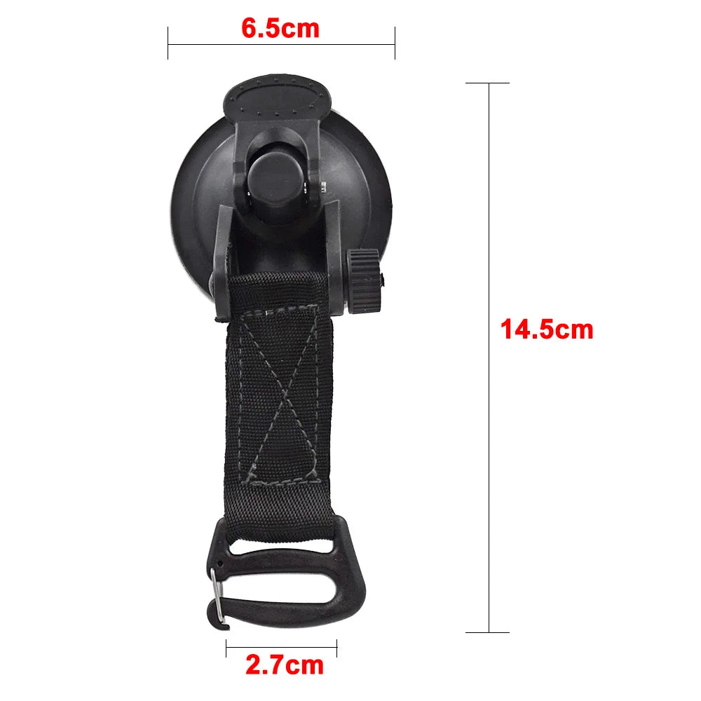 Strong Car Suction Cup Anchor Outdoor Tent Securing Hook Heavy Duty Tie Down Camping Canopy Awning Tarp Carabiner