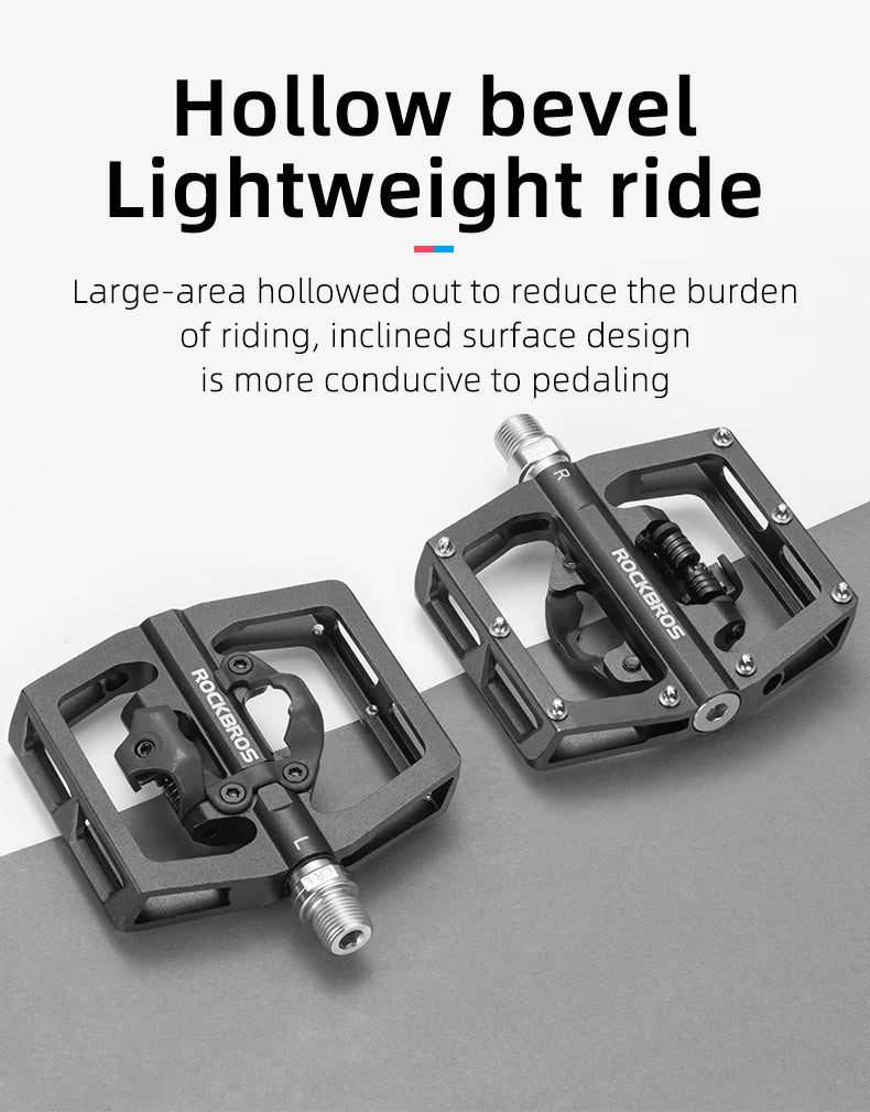 ROCKBROS Non-Slip Bicycle Pedals | Aluminum Alloy Flat Platform