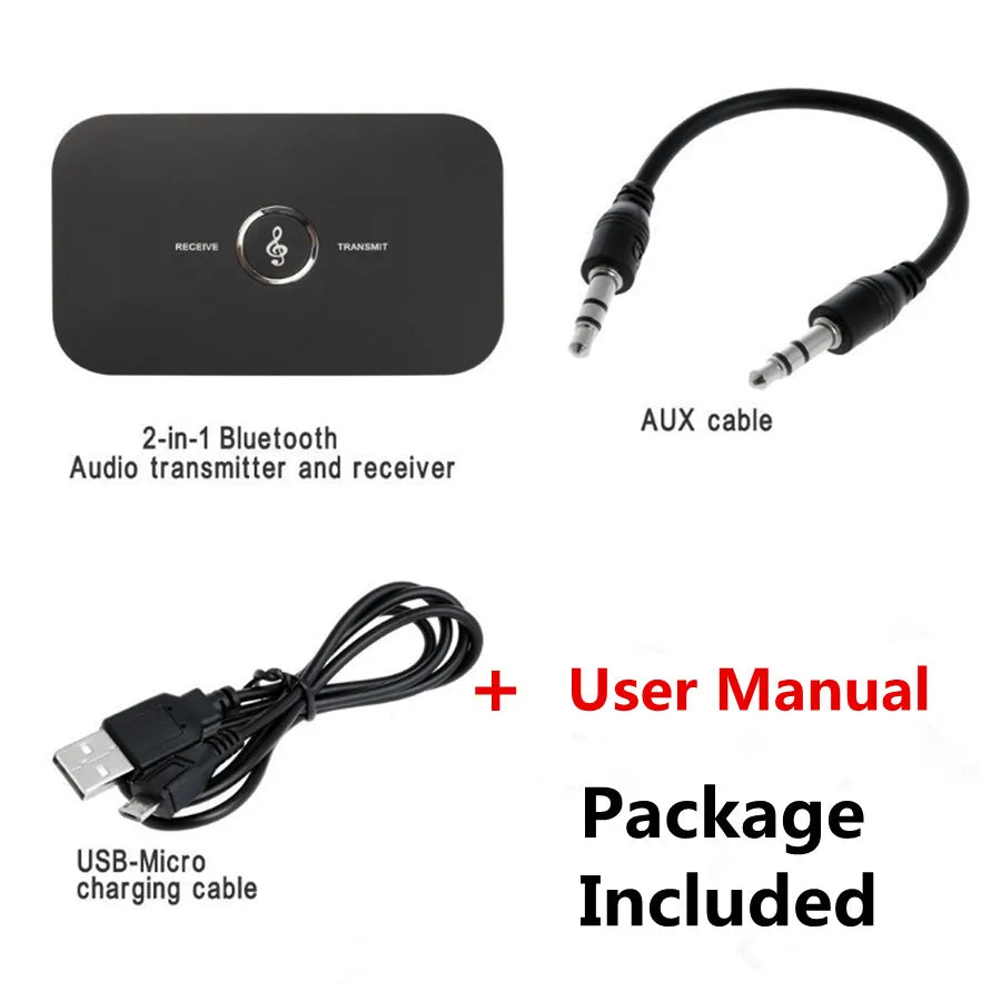 Bluetooth 5.0 Audio Transmitter Receiver Stereo 3.5mm AUX Jack RCA USB Dongle Music Wireless Adapter For Car kit PC TV Headphone