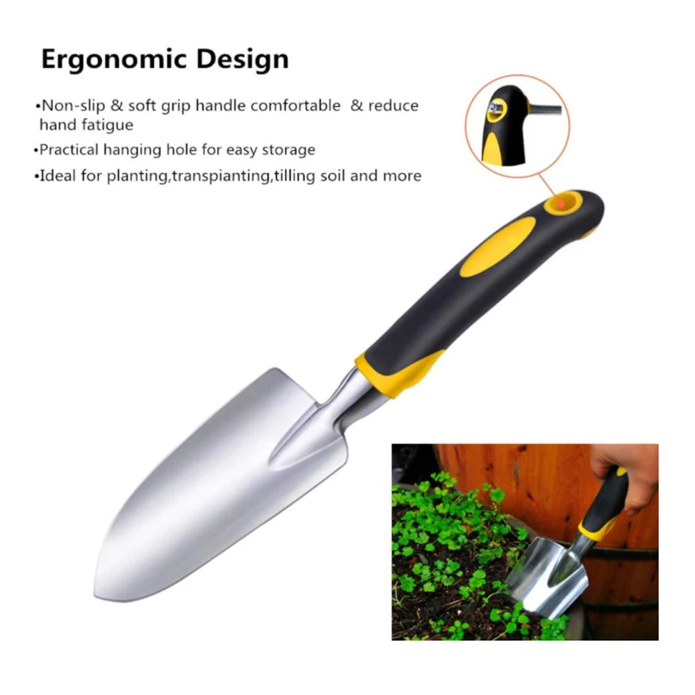 AIVY Garden Tool Set - Hand Shovel, Trowel & Rake
