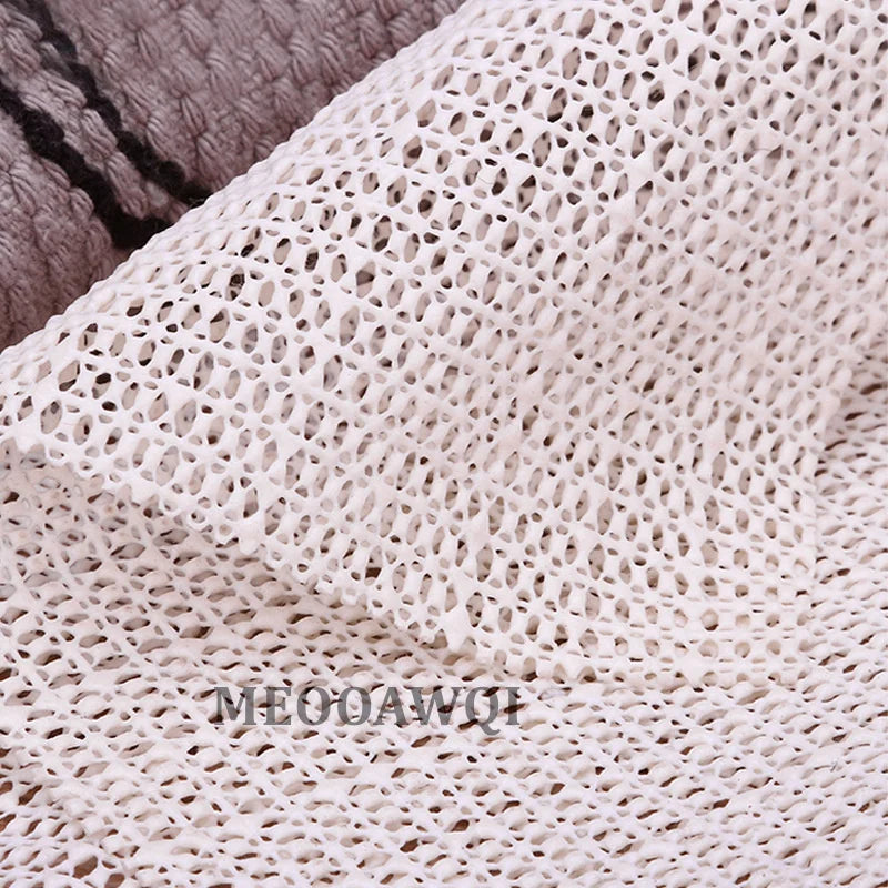 PVC Non-Slip Rug Pad for Hard Surface Floors - Gripper Carpet Anti Slip Under Mattress Sofa Cushion Mesh Pads Non-Slip Shower Ma