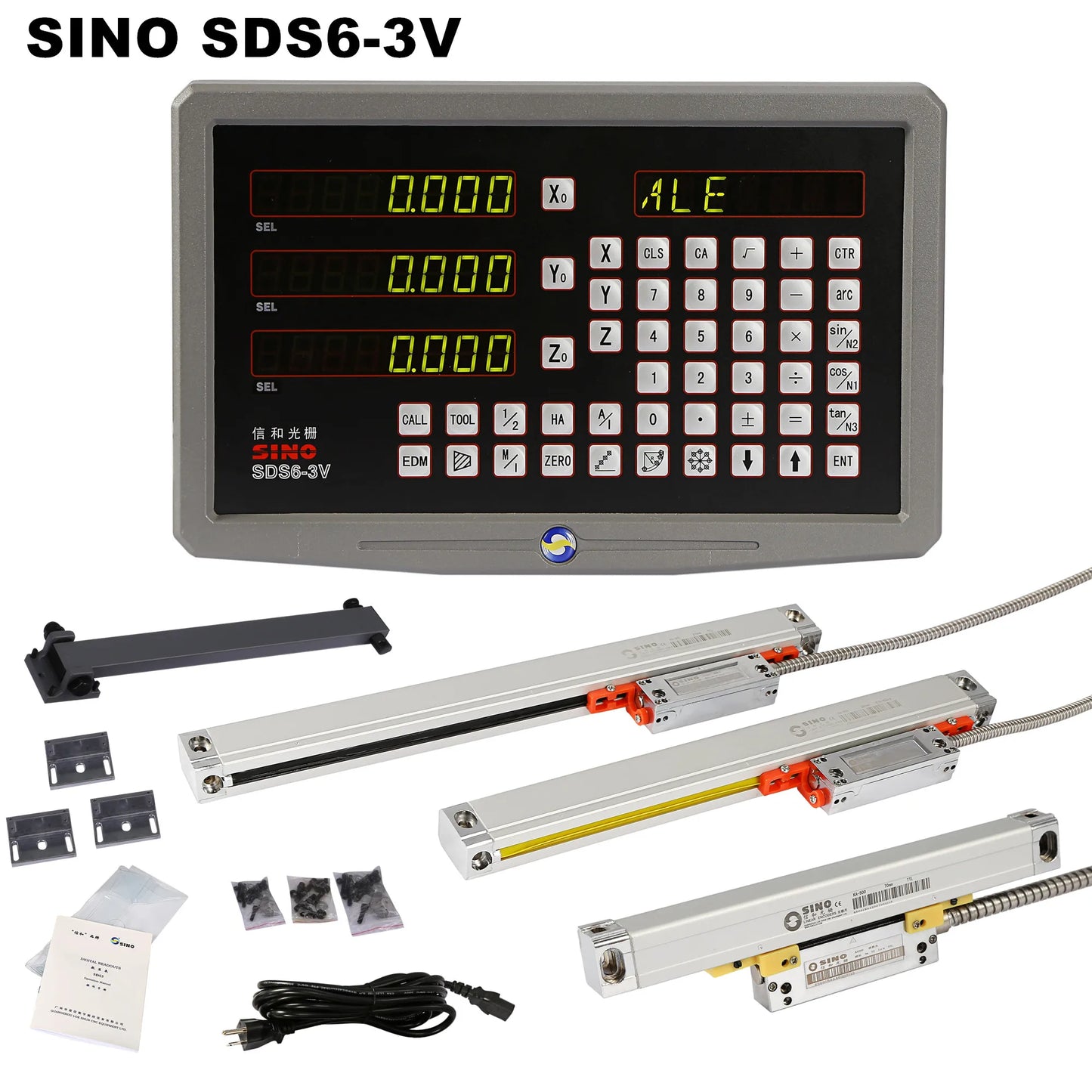 SINO SDS6-3V Metal Case DRO
