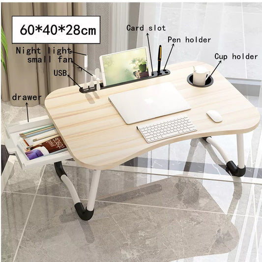 Folding Laptop Desk - Portable Bed & Sofa Companion