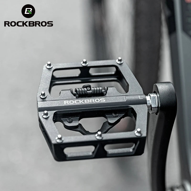 ROCKBROS Non-Slip Bicycle Pedals | Aluminum Alloy Flat Platform