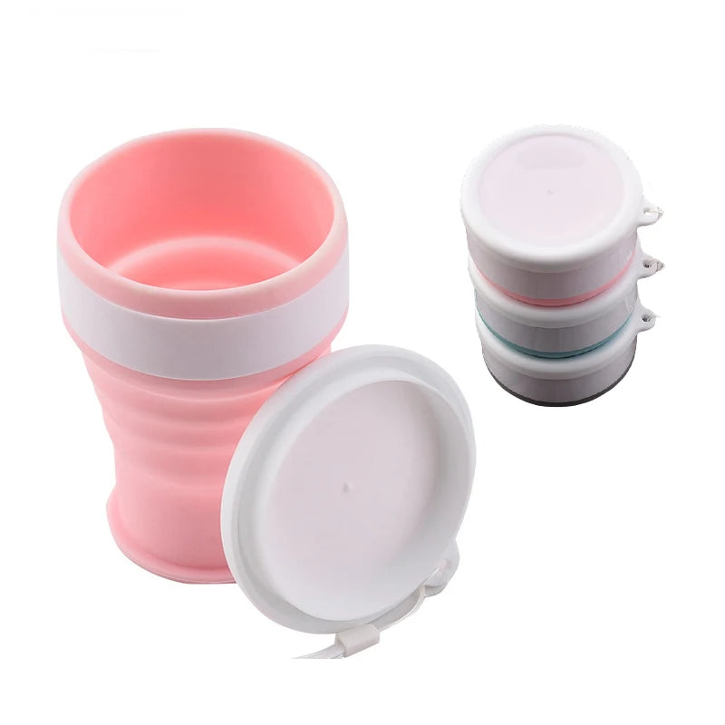 200ml Silicone Folding Camping Travel Mug