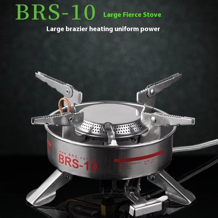 Source Factory Large Fierce BRS-10 Stove by Brother Jie Deng Manual Application Steel Material Butane Fuel