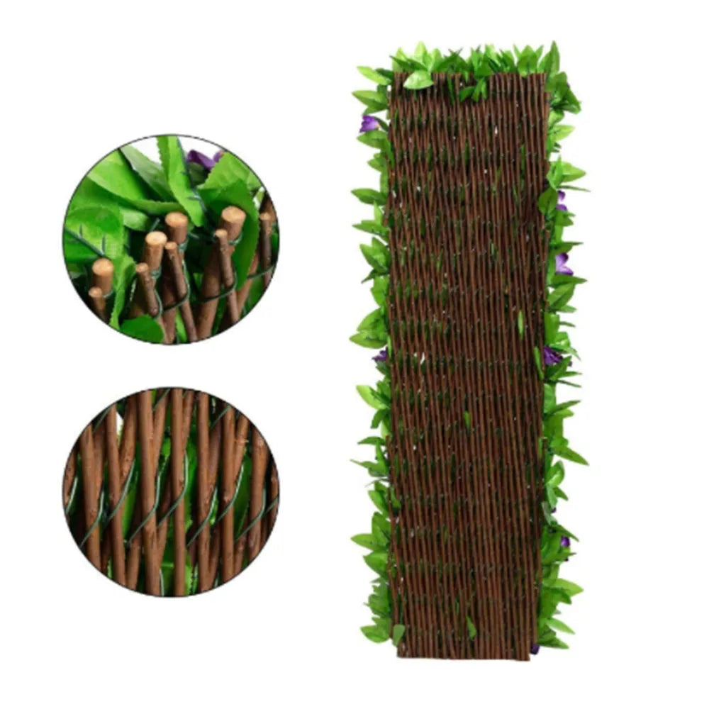 Expandable Artificial Ivy Fence Panel