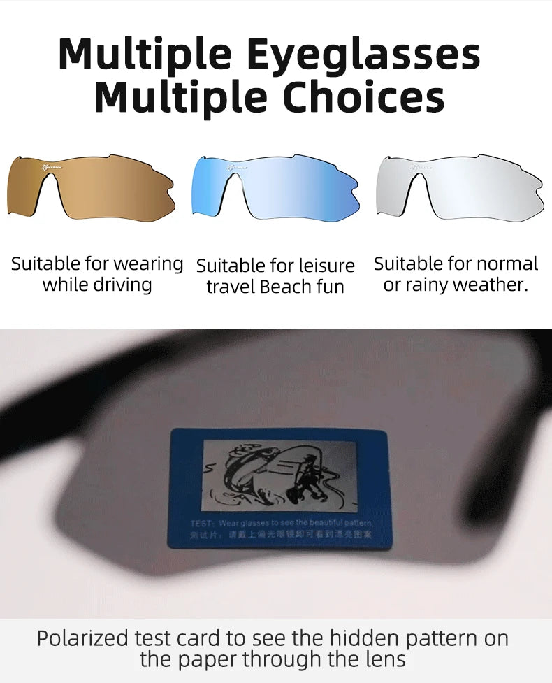 ROCKBROS Cycling Flexible Polarised Photochromic Sunglasses