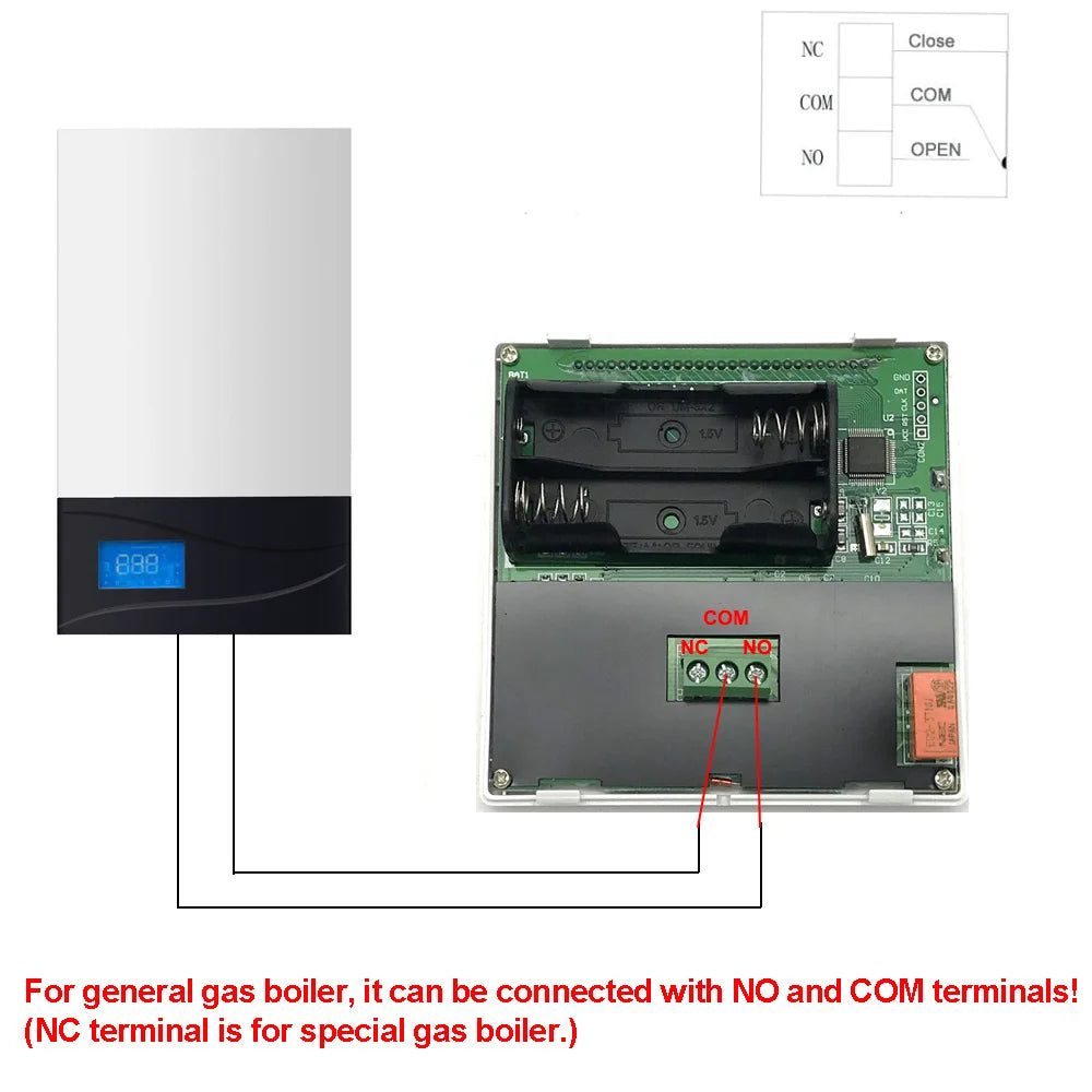 MINCO HEAT Programmable Gas Boiler Heating Temperature Regulator Hand Controller