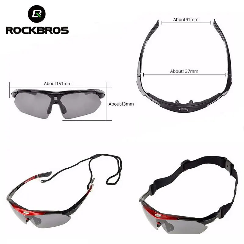 ROCKBROS Cycling Flexible Polarised Photochromic Sunglasses