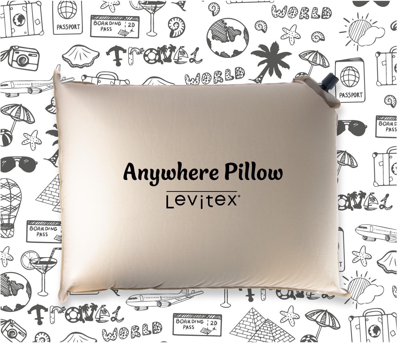 Anywhere: Compressible Levitex Travel Pillow