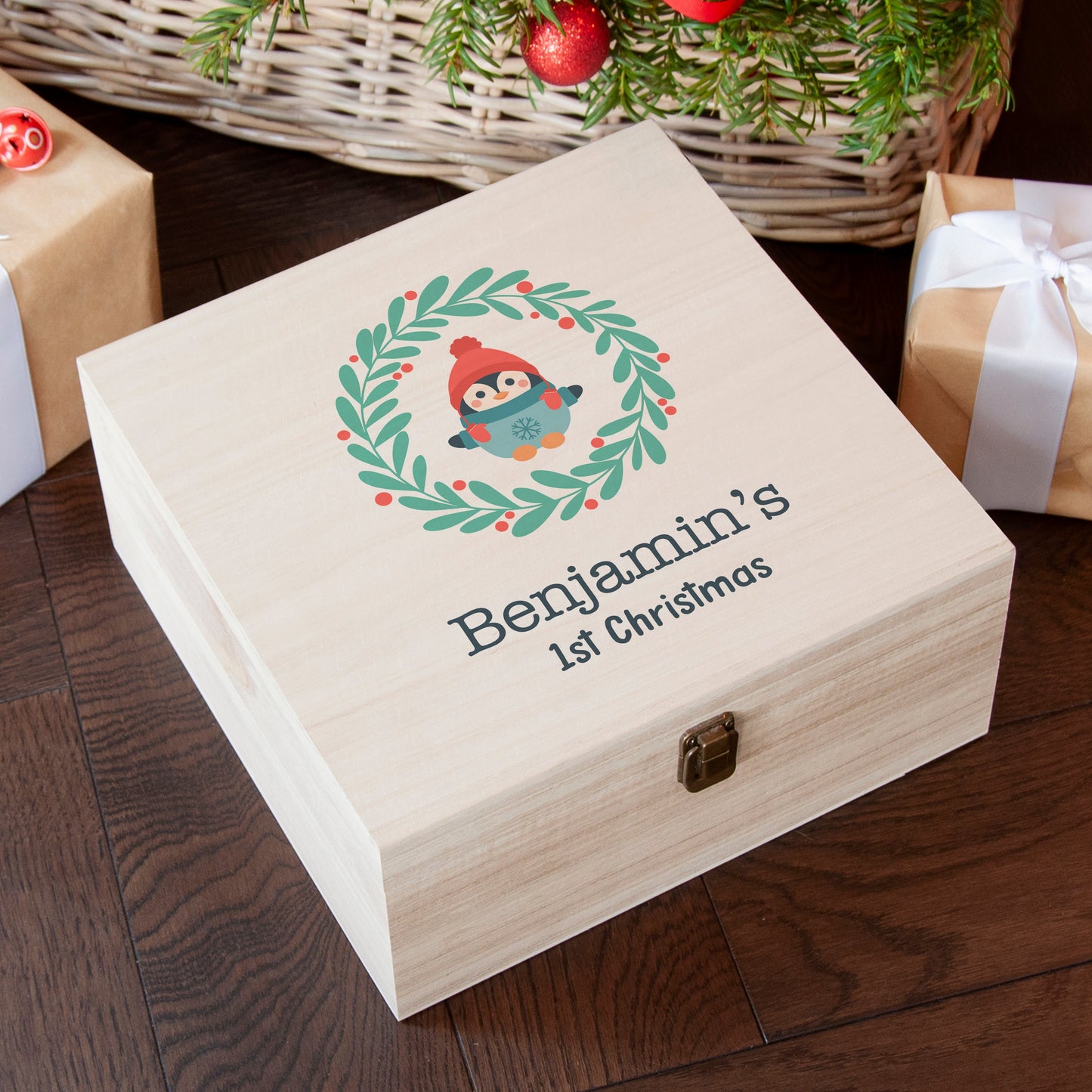 Personalised Baby's First Christmas Eve Box