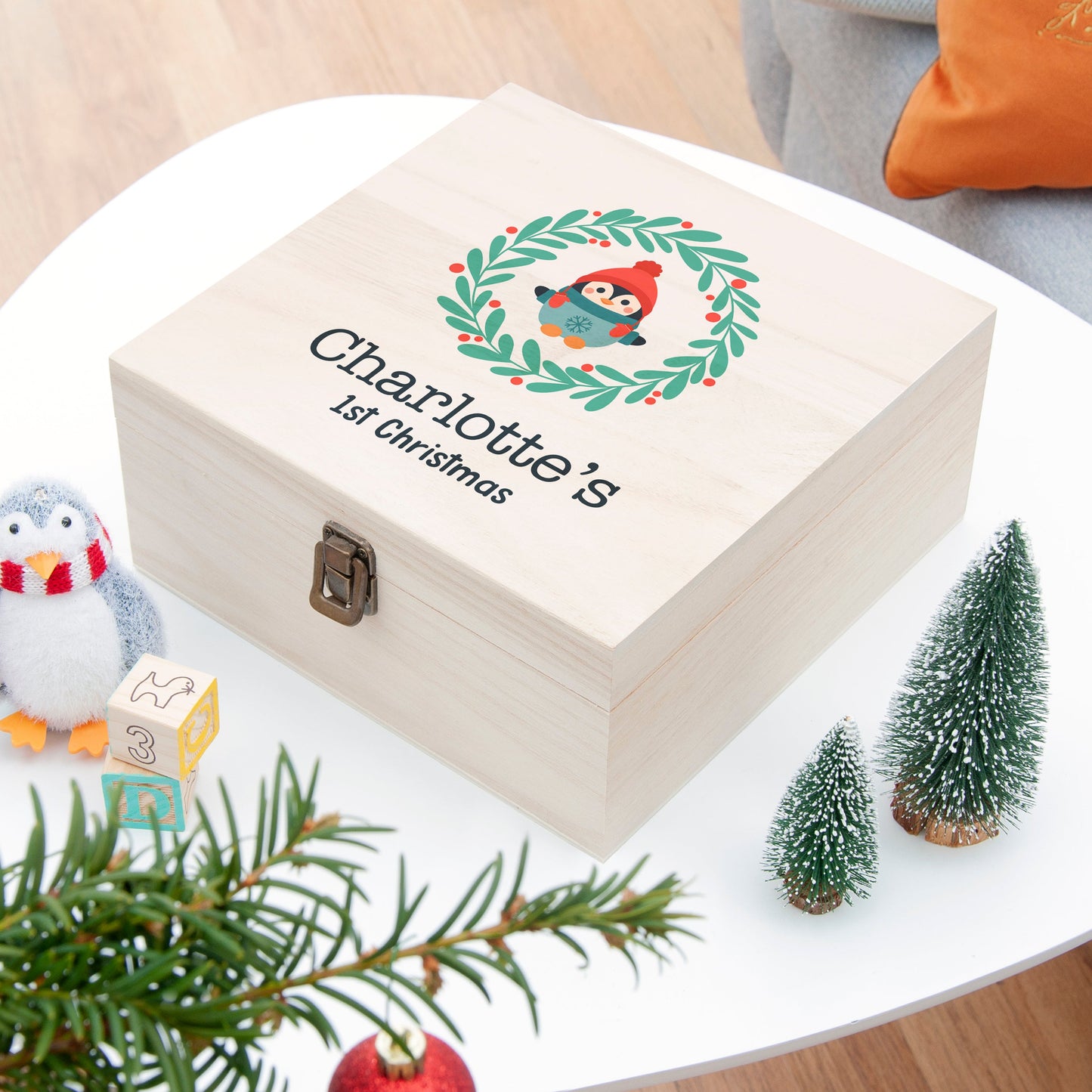 Personalised Baby's First Christmas Eve Box