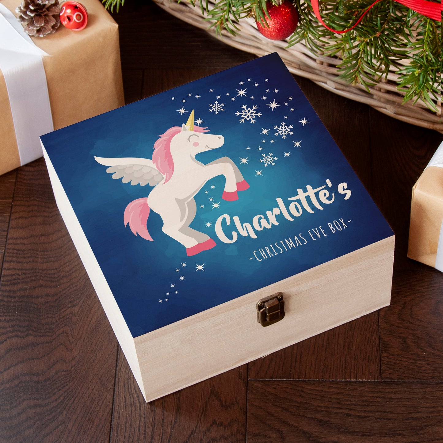 Personalised Baby Unicorn Christmas Eve Box