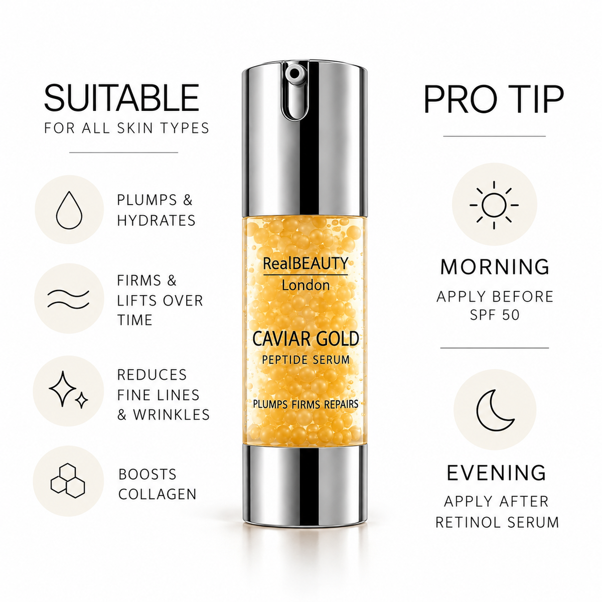 Caviar Gold Peptide Face Serum