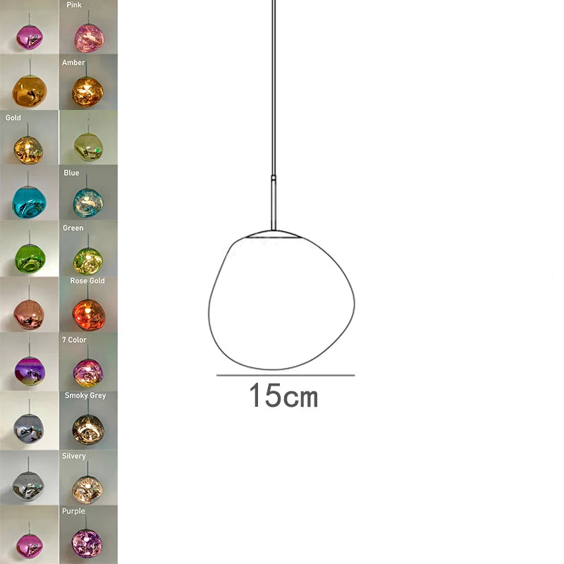 Nordic LED PVC Lava Bedroom & Living Room Pendant Lamp 