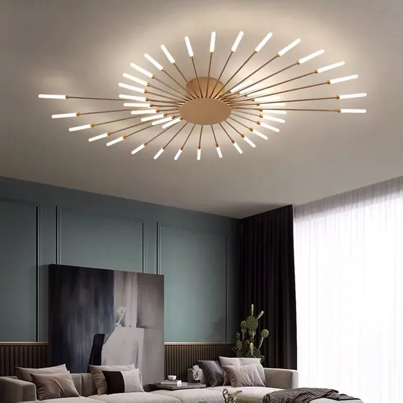 Newest LED Fireworks Nordic Elegance Ceiling Lights