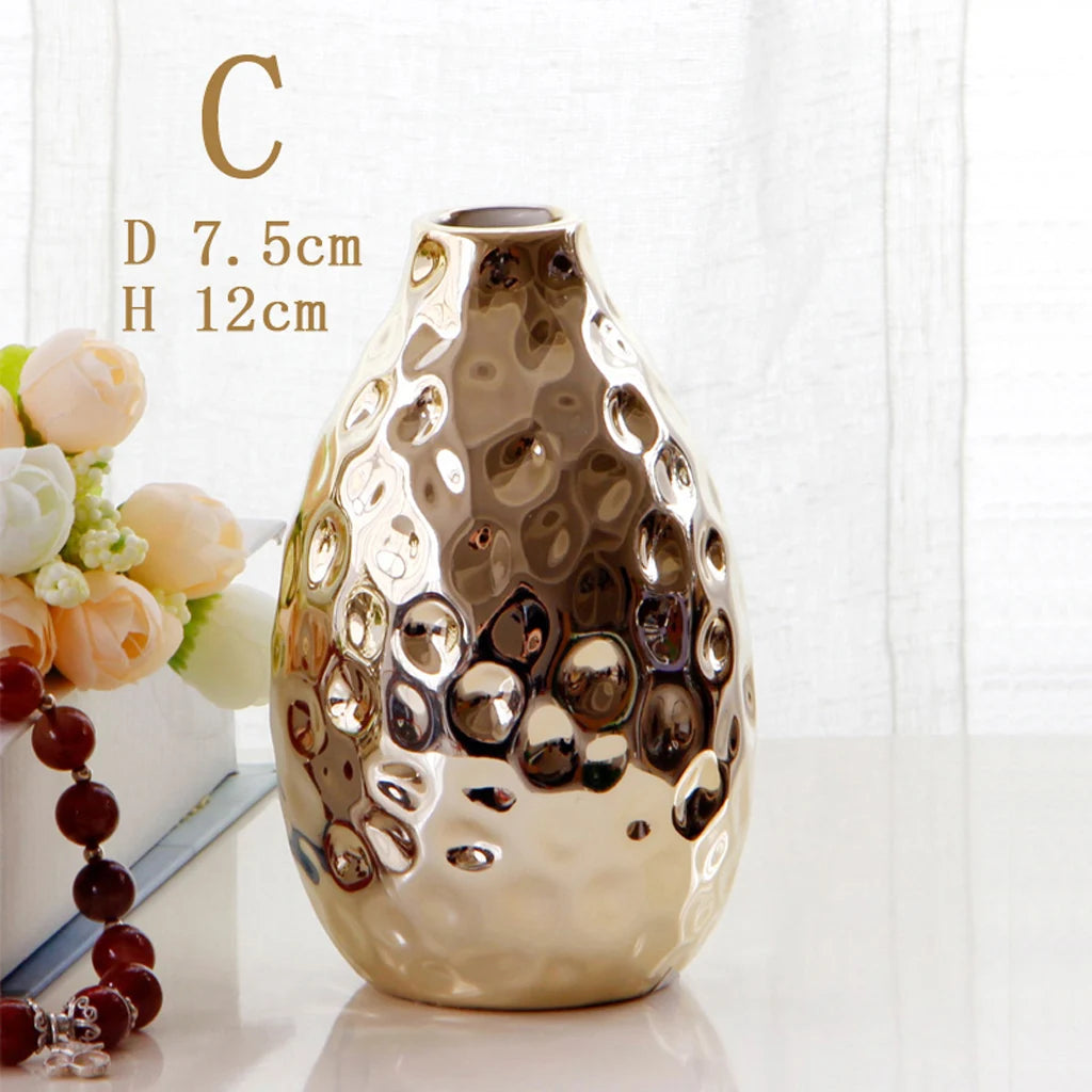 Modern Oval Ceramic Flower Vase: Unique Centerpiece Decor in Three Styles