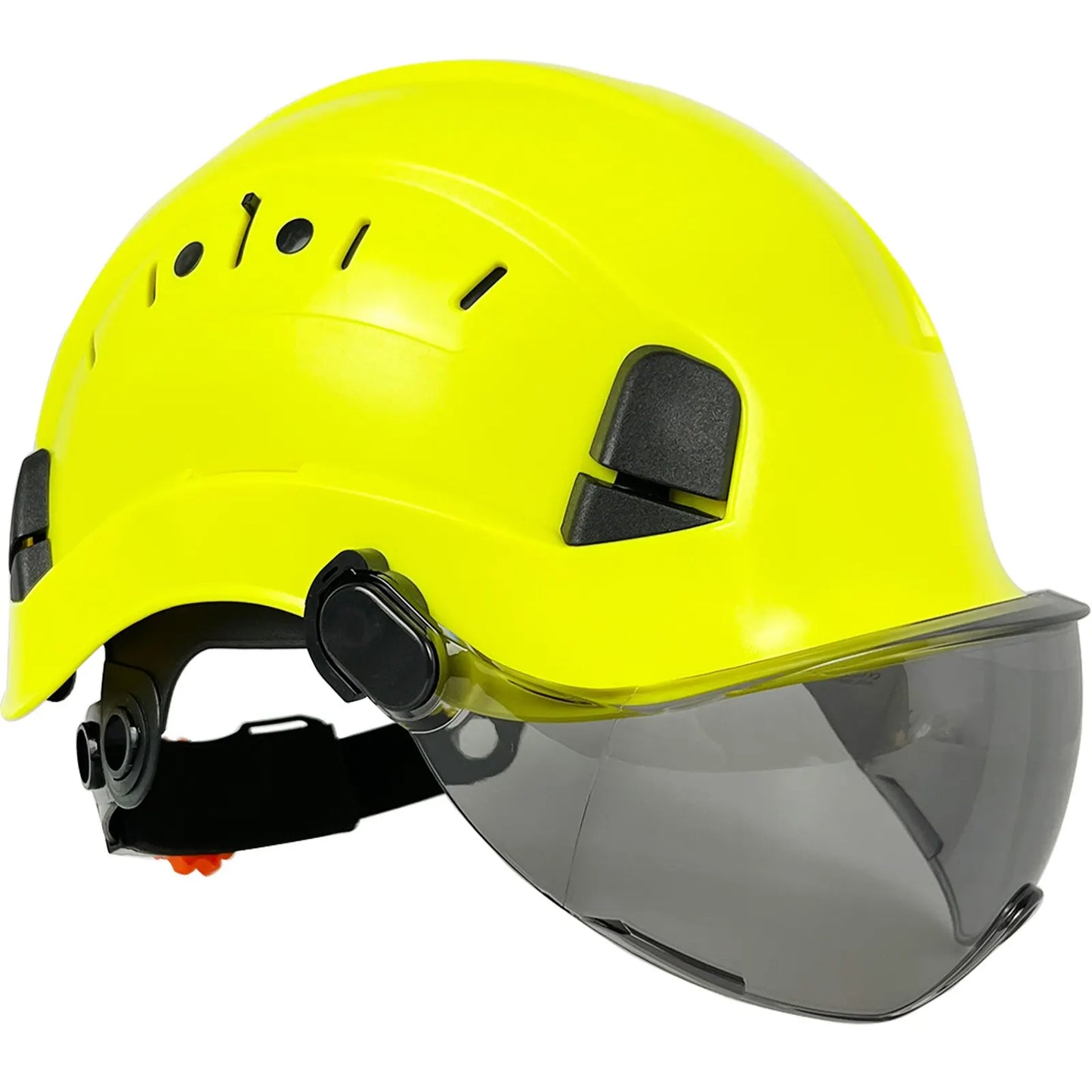 CE Construction Safety Helmet with Goggles Visor