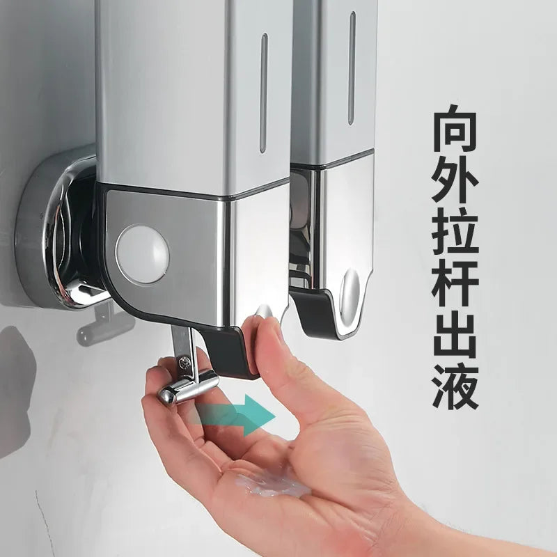 Wall-Mounted Square Soap Dispenser - Convenient Bathroom Essential