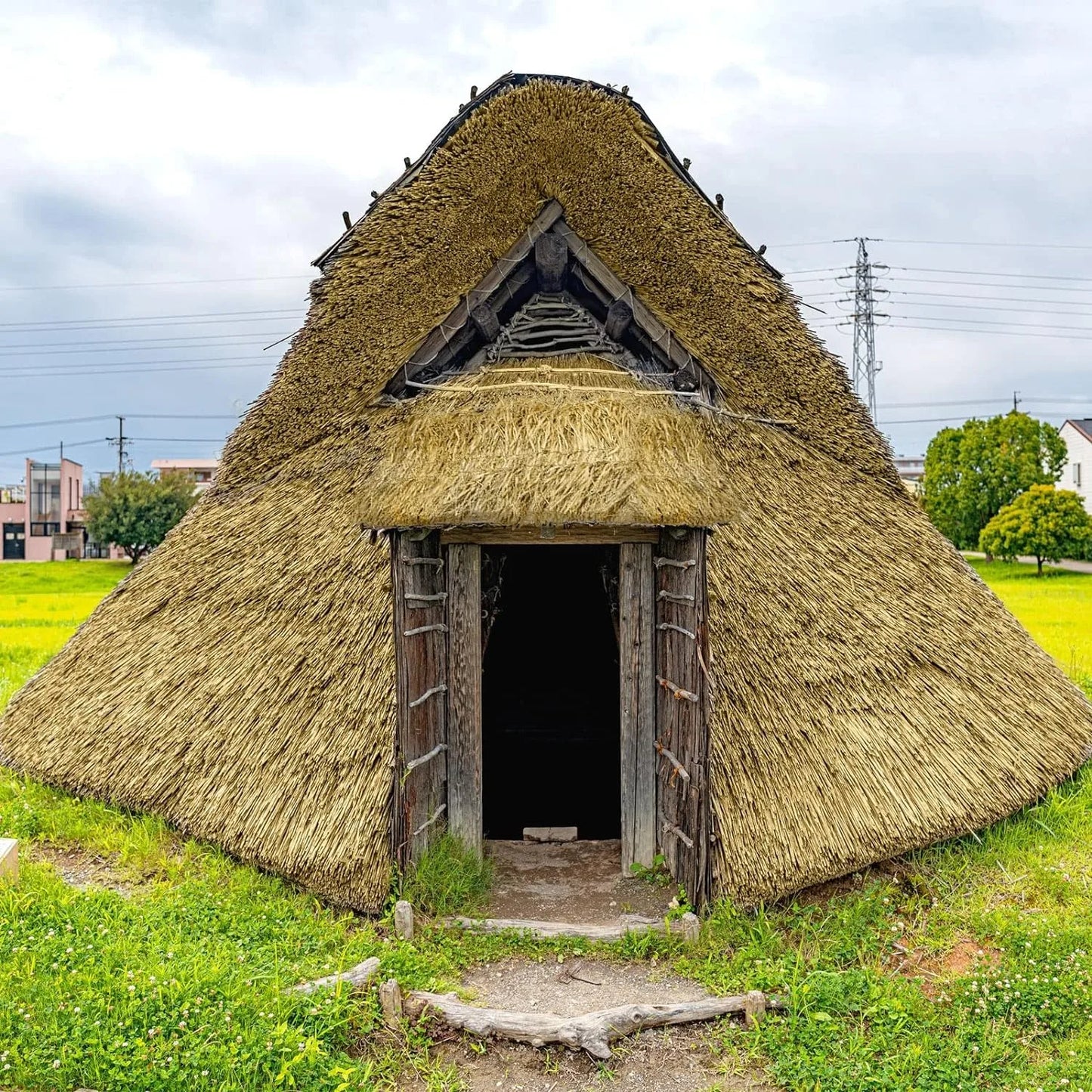 Palm Thatch Roll Roof Straw Mats 50cmx47cm for Huts, Tiki Bar and Party Home