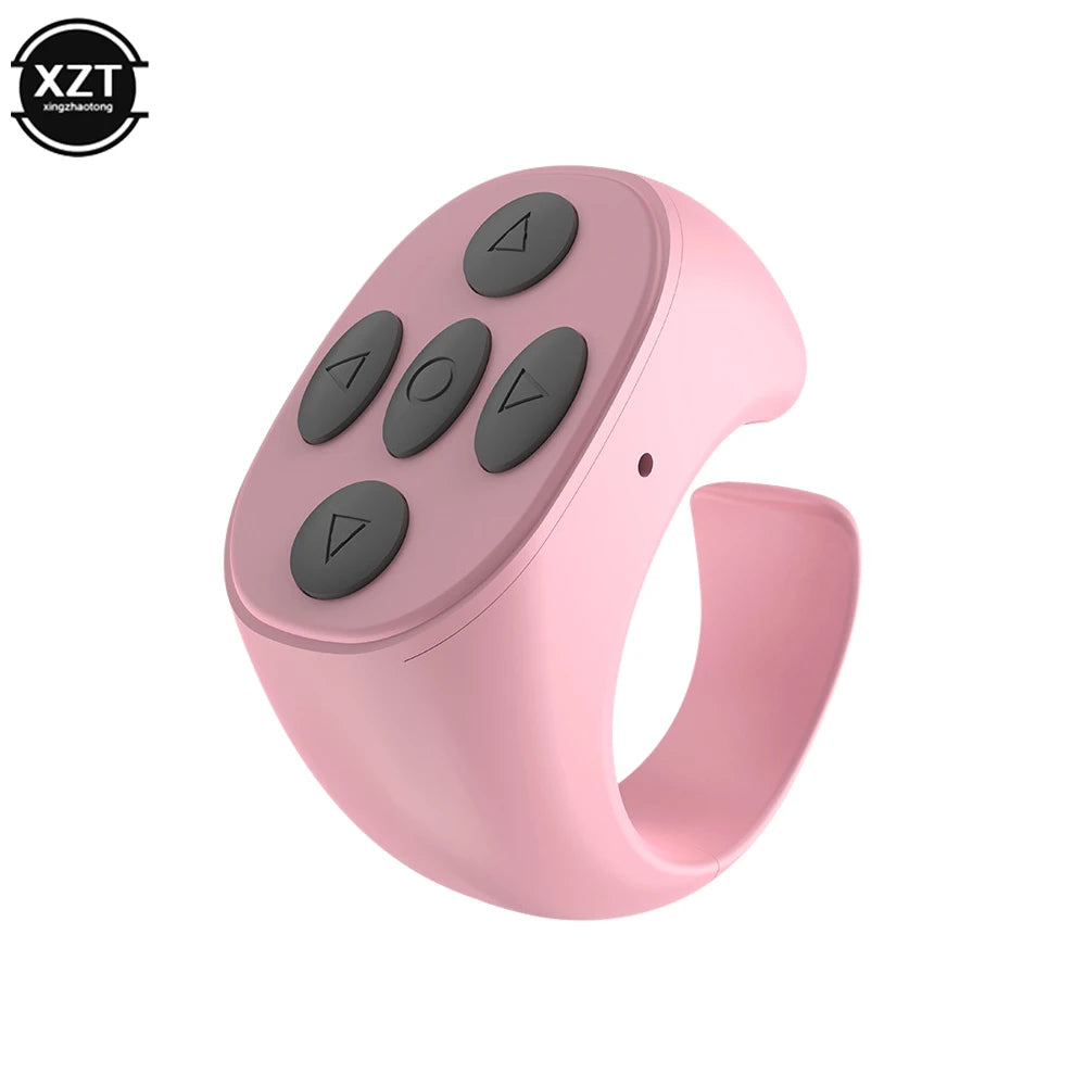Bluetooth-compatible Fingertip Video Controller Page Flipping Device for Short Video Mobile Phone Remote Control Ring Controller