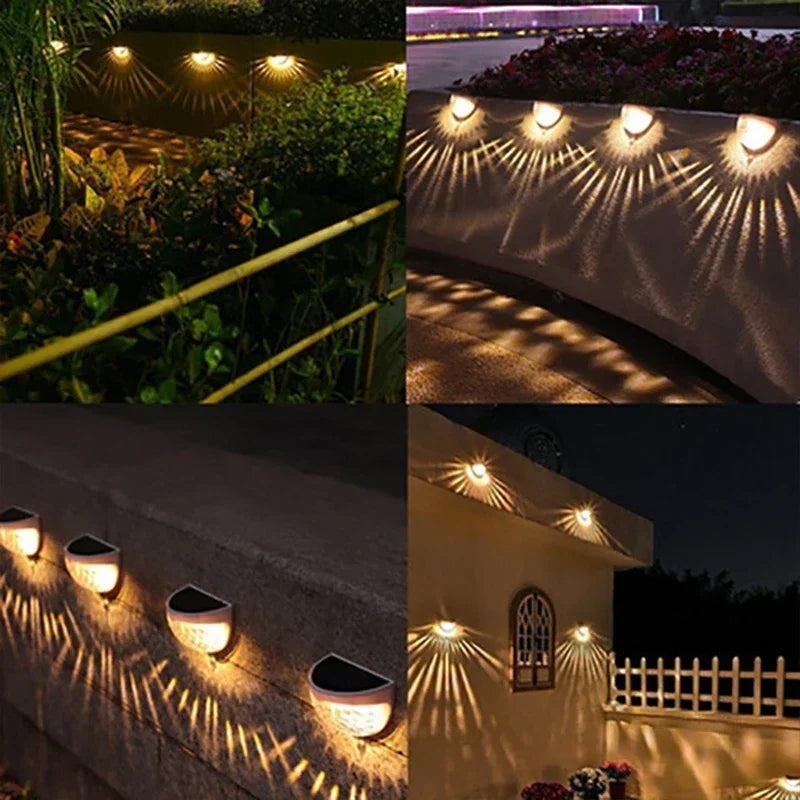 LED Solar Wall Lamps - Waterproof Outdoor Energy Lights