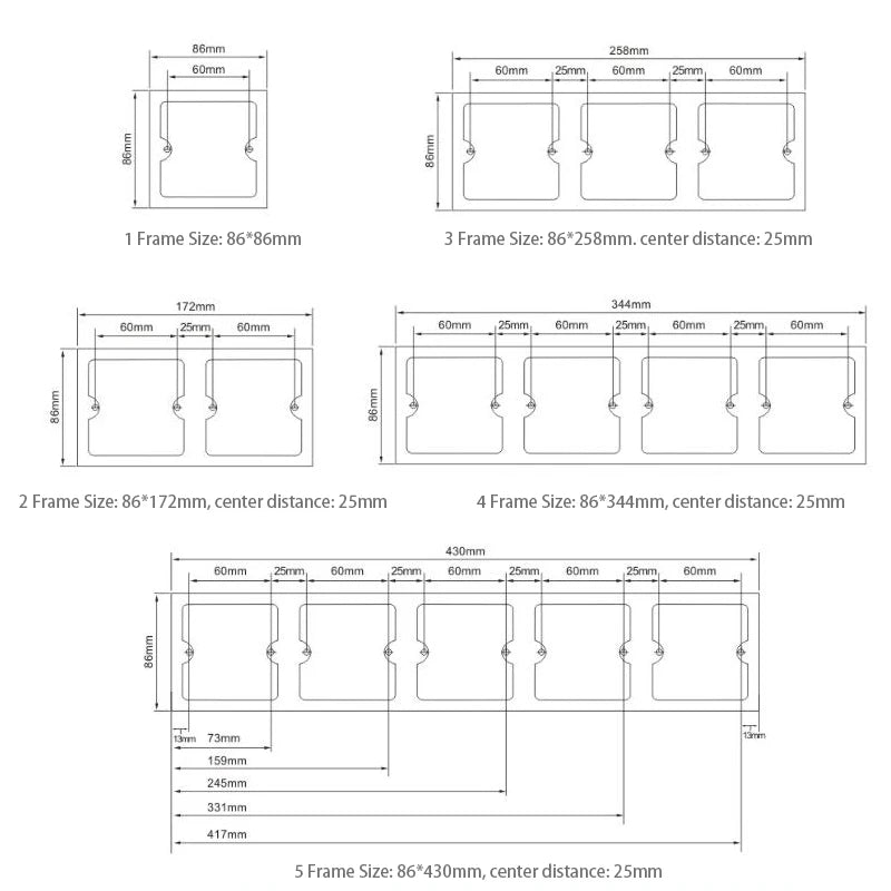 Matte Fireproof Plastic DIY Light Switch for Home EU French UK Universal TV Data HDMI USB Electrical outlet Built-in Wall Socket