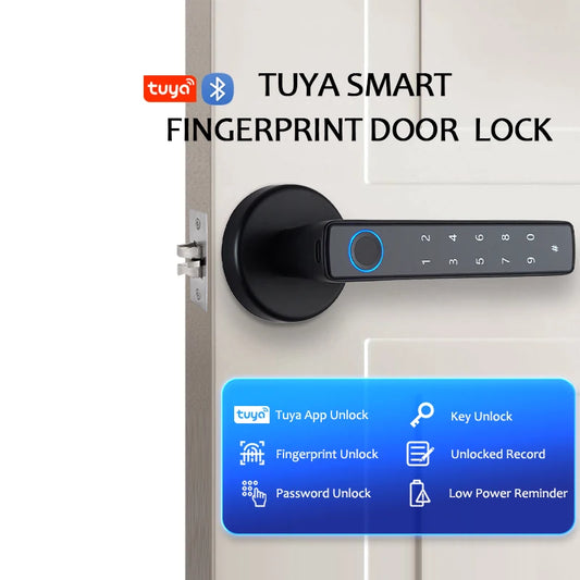 Tuya Smart Fingerprint Door Lock - Secure Keyless Entry