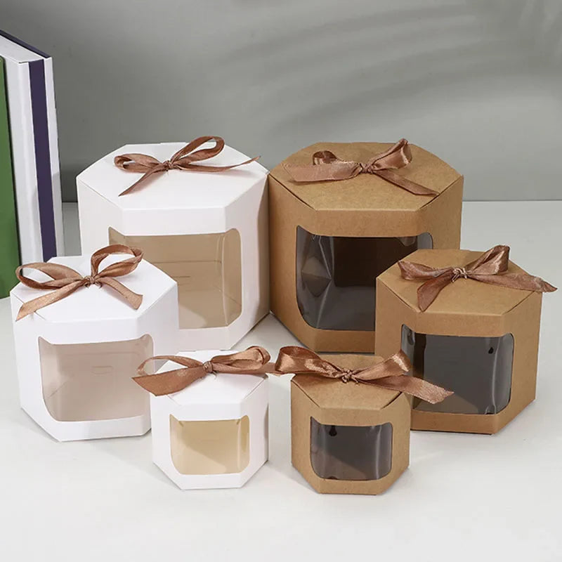 Multi-Size Kraft Paper Candy Gift Boxes