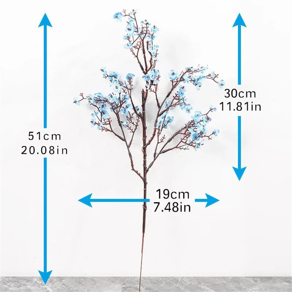 Pink Silk Gypsophila Artificial Flowers Bunch