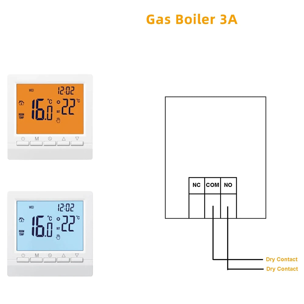 MINCO HEAT Programmable Gas Boiler Heating Temperature Regulator Hand Controller