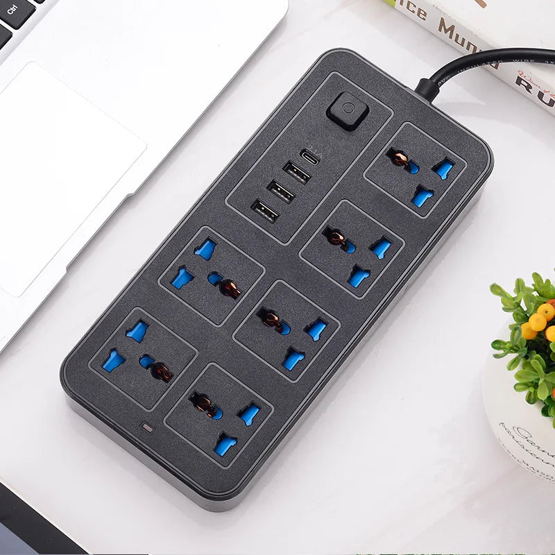 Universal Plug Power Strip with USB Port