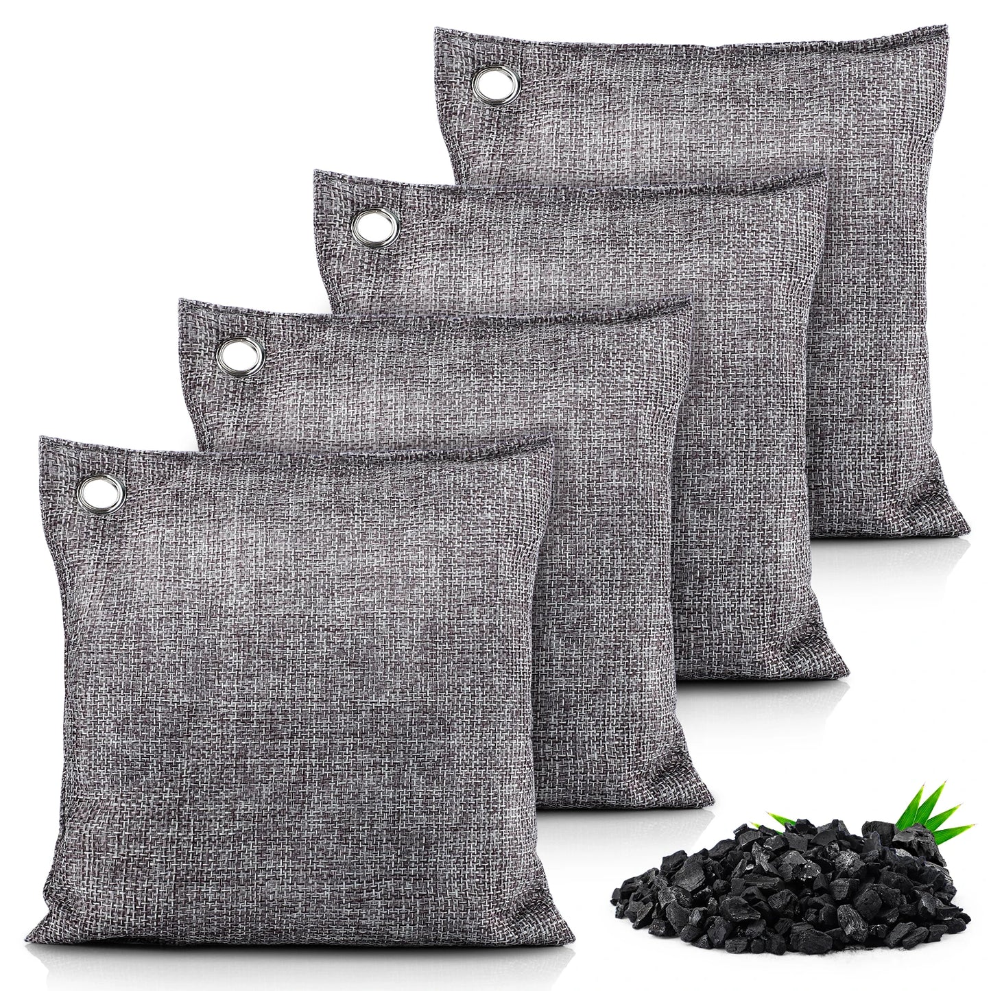 10pcs Natural Bamboo Charcoal Dehumidifier Bag Air Dehumidifier Dryer Deodorizer Odor Eliminator Moisture Absorber Air Purifier