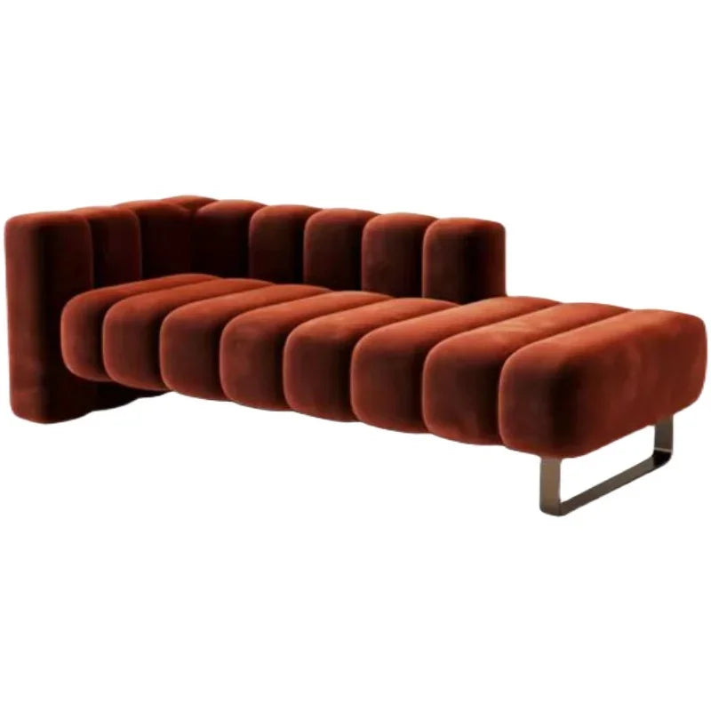 Vintage Velvet Chaise Sofa for Elegant Living Rooms