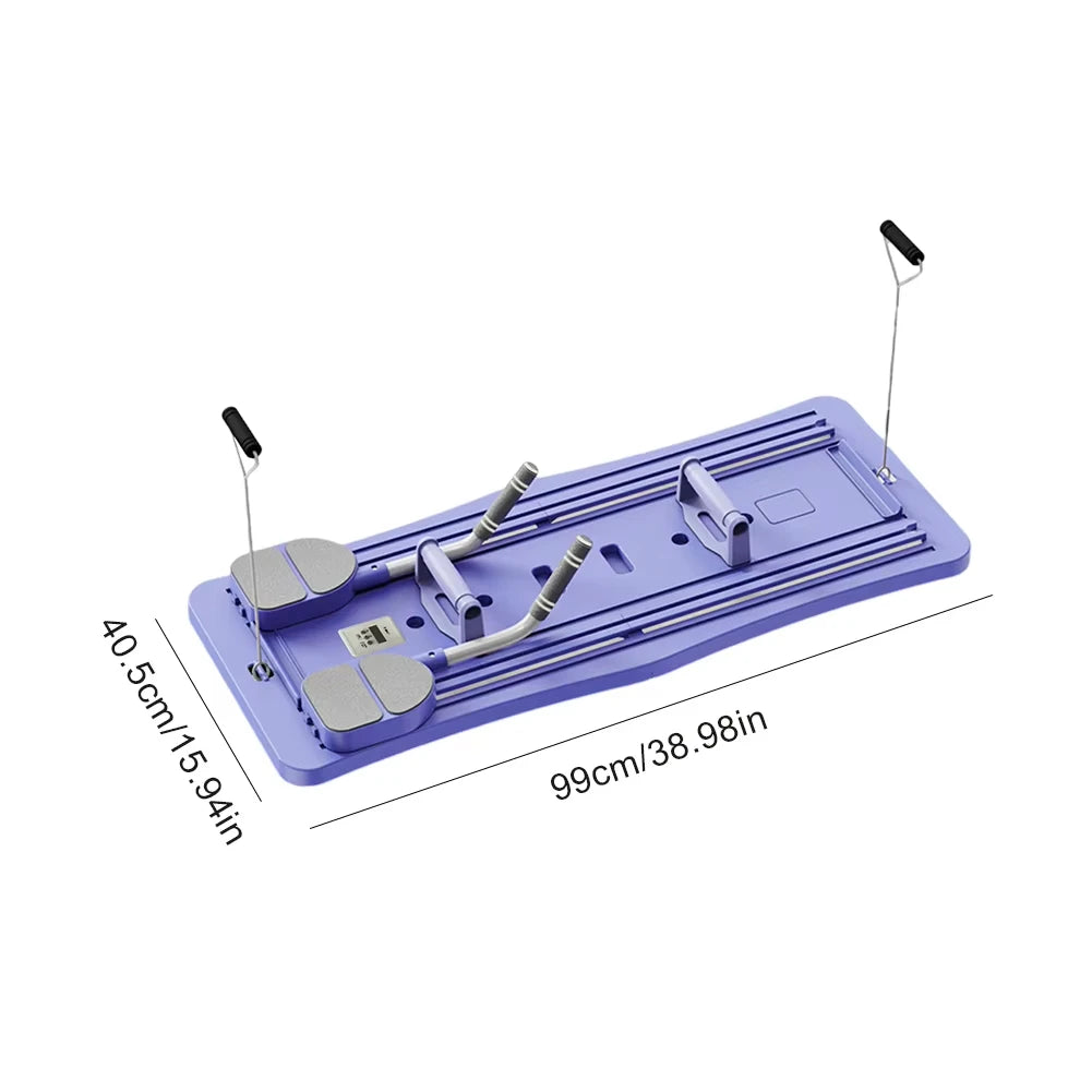 Multifunctional Fitness Board Exercise Machine Non Slip Abdominal Board Automatic Rebound Push Up Board with Timer for Home Gym