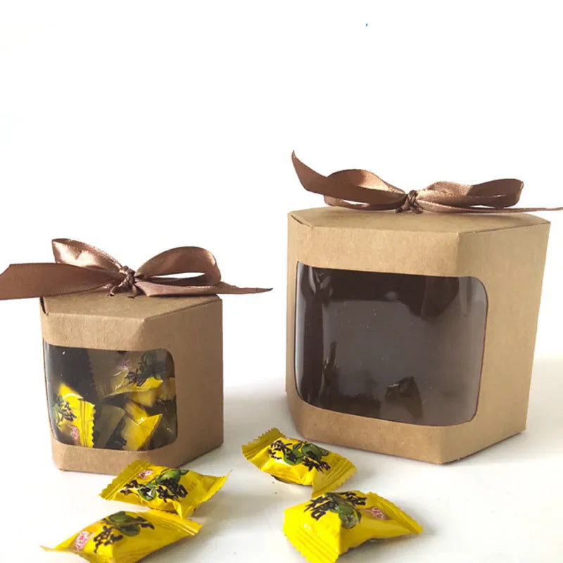 Multi-Size Kraft Paper Candy Gift Boxes