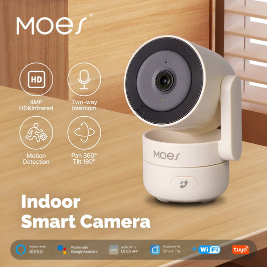 Indoor Smart Security Camera 4MP HD with Infrared Night Vision