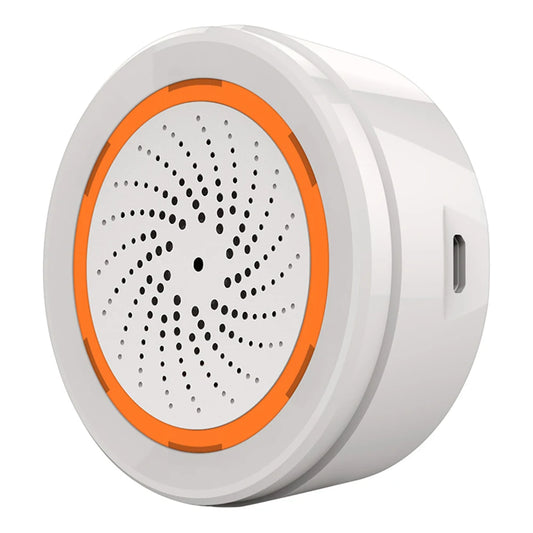 USB Sound Light Sensor Tuya Zigbee Siren Sound Light Alarm 90dB App Remote Control Home Security Protection System