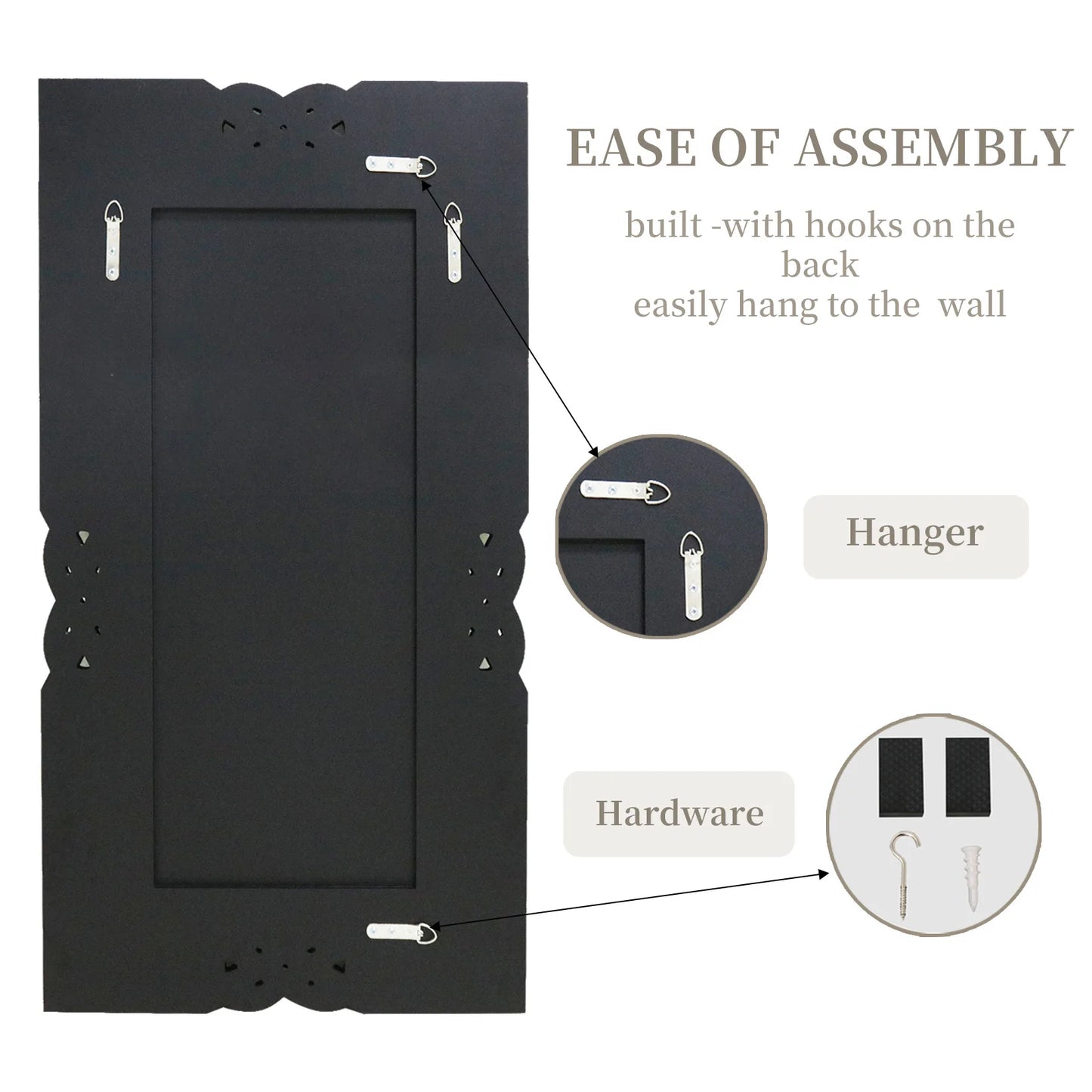 Crystal Crush Diamond Wall Mirror – Silver Rectangular Vanity Decor (90–120cm)