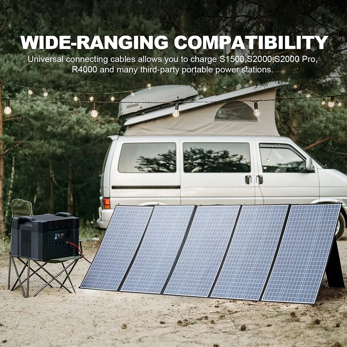 ALLPOWERS Foldable Solar Panel 400W / 200W / 140W / 100W / 60W Solar Charger with MC-4 Output for Power Station Solar Generator