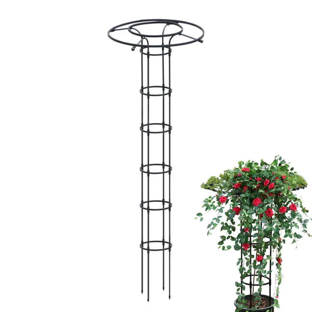 Garden Trellis For Climbing Plants - Rust-Proof Metal Vine Plant Support