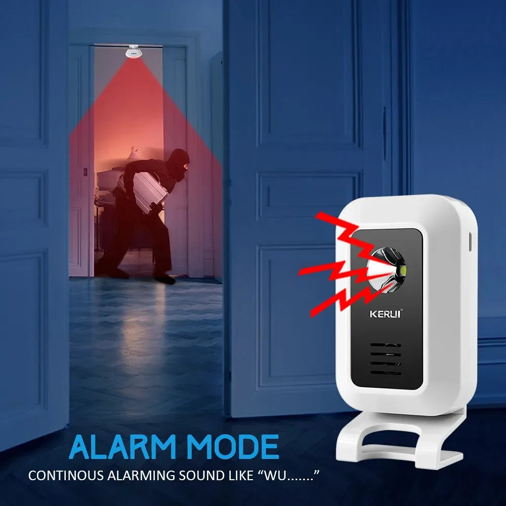 Wireless Smart Doorbell with Advanced Sensor, LED and Alarm