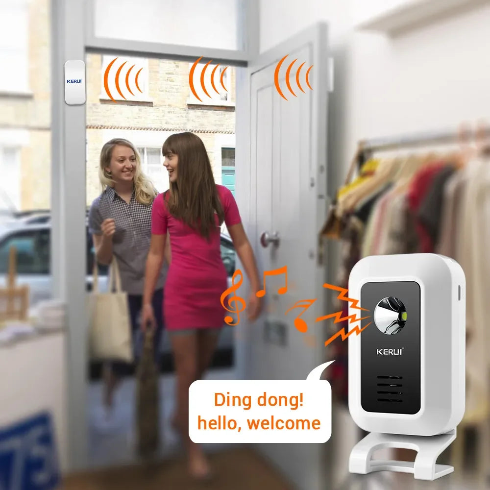 Wireless Smart Doorbell with Advanced Sensor, LED and Alarm