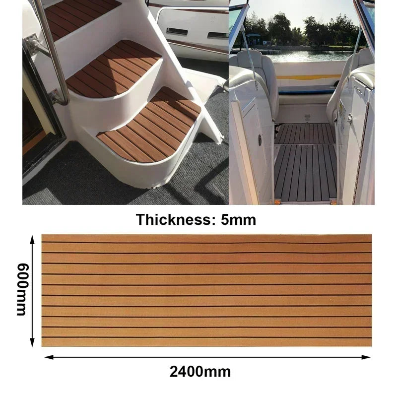 EVA Foam Faux Teak Boat Decking Mat