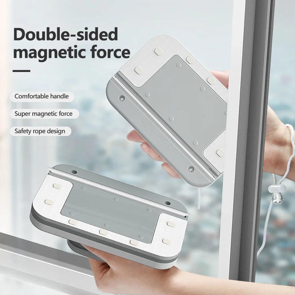 Magnetic Glass Brush Double Side Glass Cleaning Brush For Window Cleaning Magnetic Windows Cleaning Tool Thickness 3-35mm
